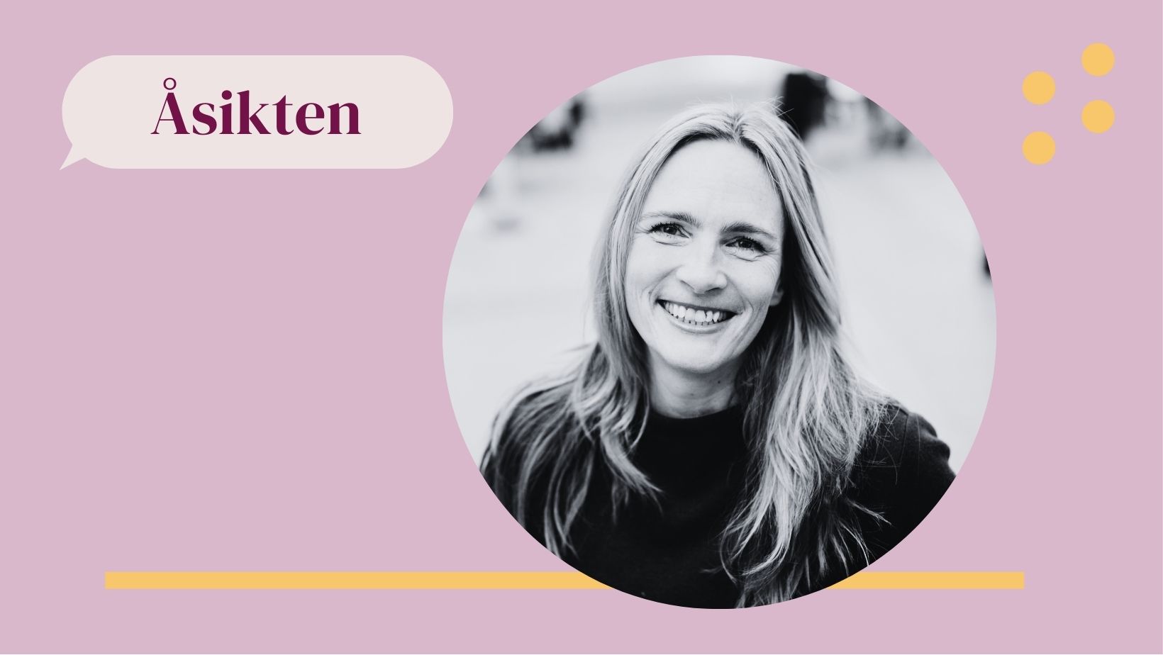 Emma Stenström has an opinion.