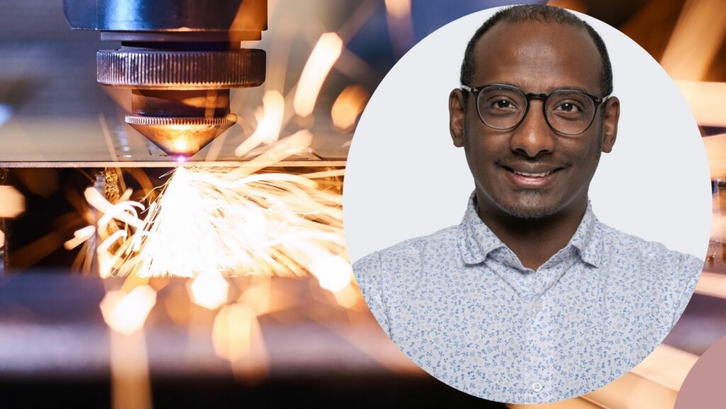 Mohamed Elnourani och skärverktyg inom metallindustri.